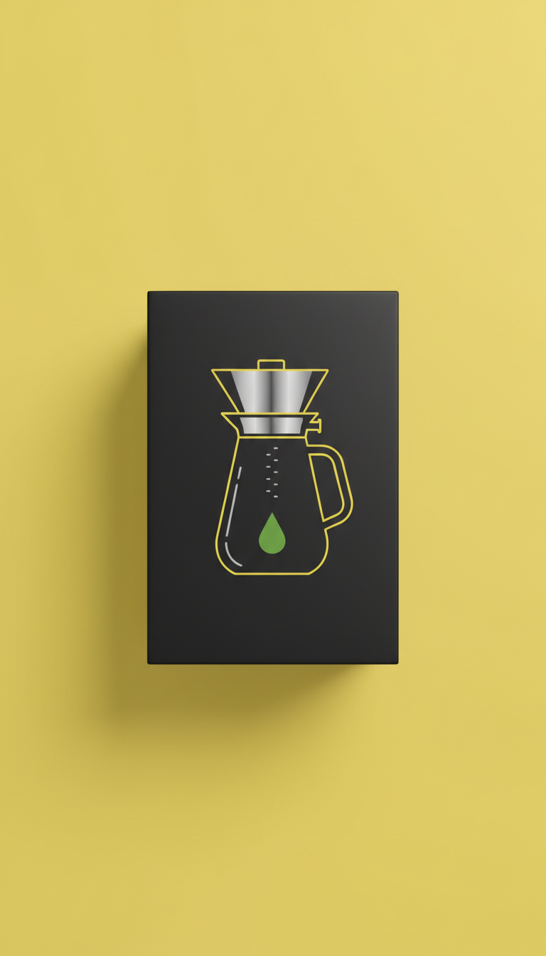 Minimalist Cold Brew Packaging Bold Graphic