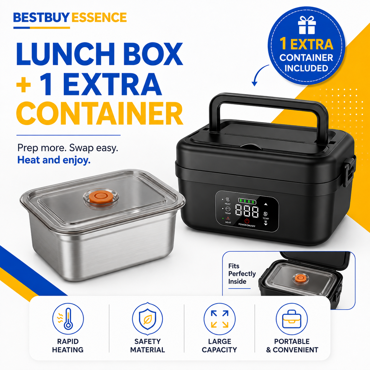 Bestbuy Essence Meal Prep Package™ - (Extra Containers + Lunchbox)